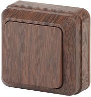 Выключатель накладной Intro Quadro 1-кл. венге картинка